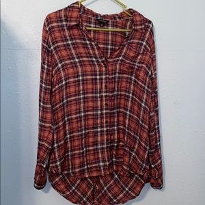 Lucky brand plaid button up